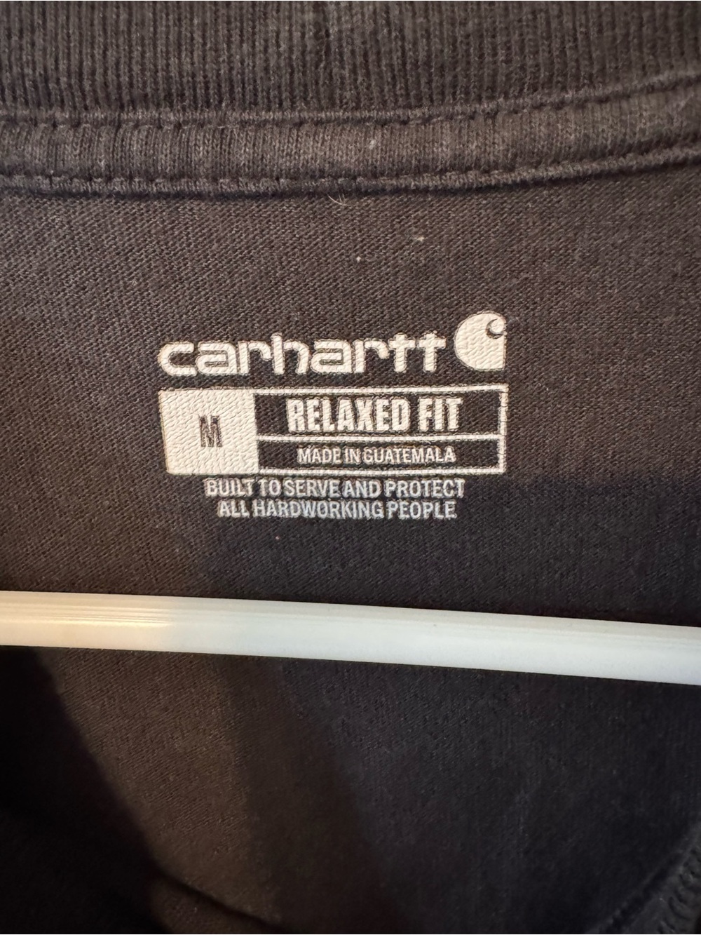 Carhartt Men’s Faded Black Pocket Short Sleeve Graphic T-Shirt Size Medium - Picture 3 of 7